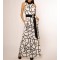 Fashionable retro chain patchwork dress HF0814-03-02